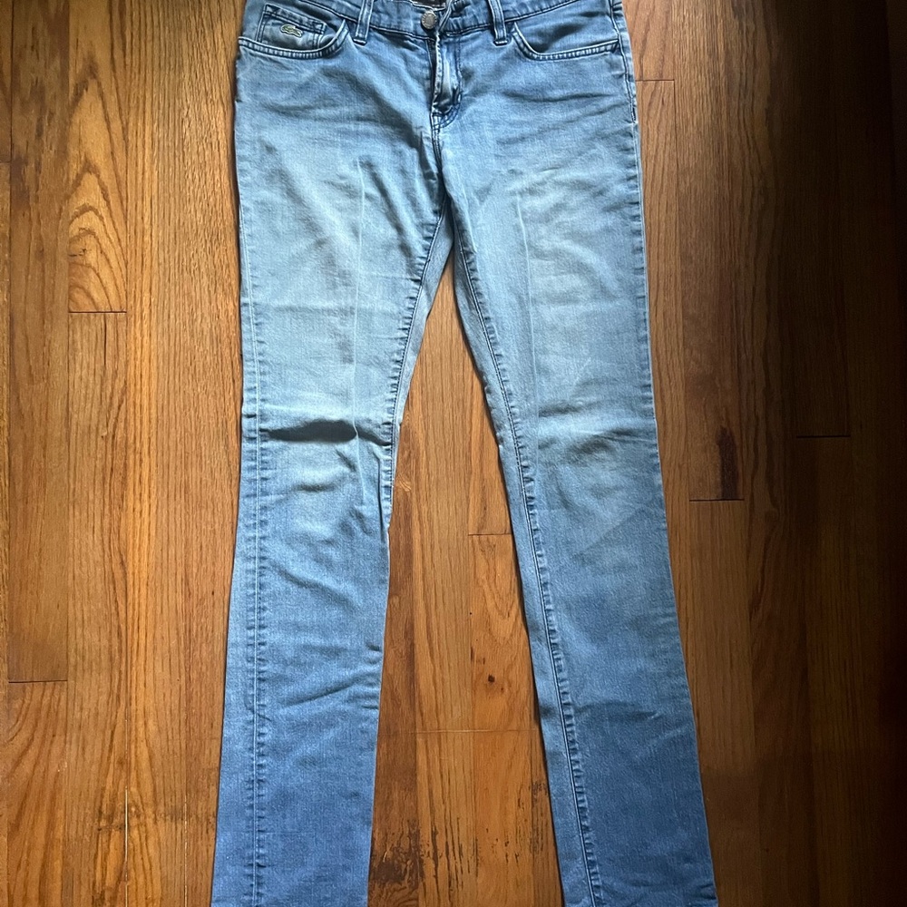 ⭐️Bundle 5 for $30 - Lacoste Women's Straight Leg Jeans in Light Blue